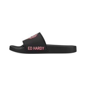 Sneakers Ed Hardy – Sexy beast sliders black-fluo red