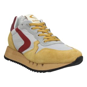 Sneakers Valsport Magic Heritage Velours Toile Homme Jaune Gris