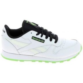 Sneakers Reebok Sport Classic Lea Jr Blanc Noir Vert