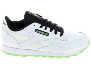 Sneakers Reebok Sport Classic Lea Jr Blanc Noir Vert